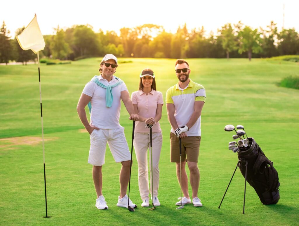 people playing golf